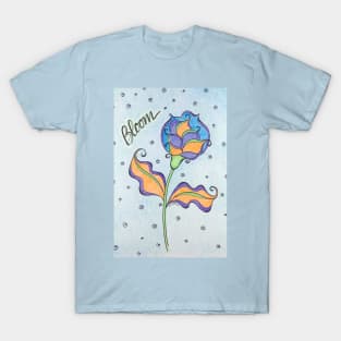 Bloom - Orange and Blue T-Shirt
